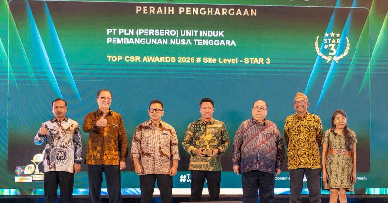 PLN UIP Nusra Raih TOP CSR Awards 2026 lewat Program Air Bersih dan Hortikultura di Ulumbu